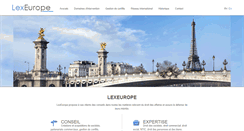 Desktop Screenshot of lexeurope.com