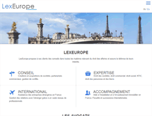 Tablet Screenshot of lexeurope.com